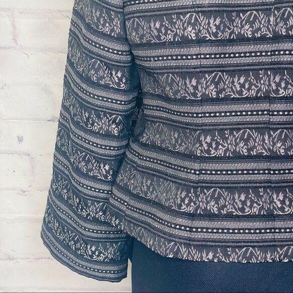 JS Boutique SBlazer Black & Silver w/ Glitter Accents Jacket - Picture 10 of 10